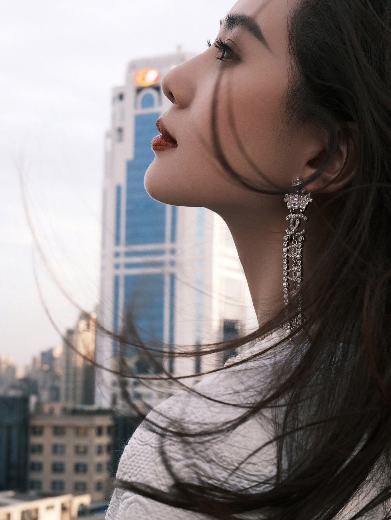 silver handmade workshop castle tassel earrings eha368