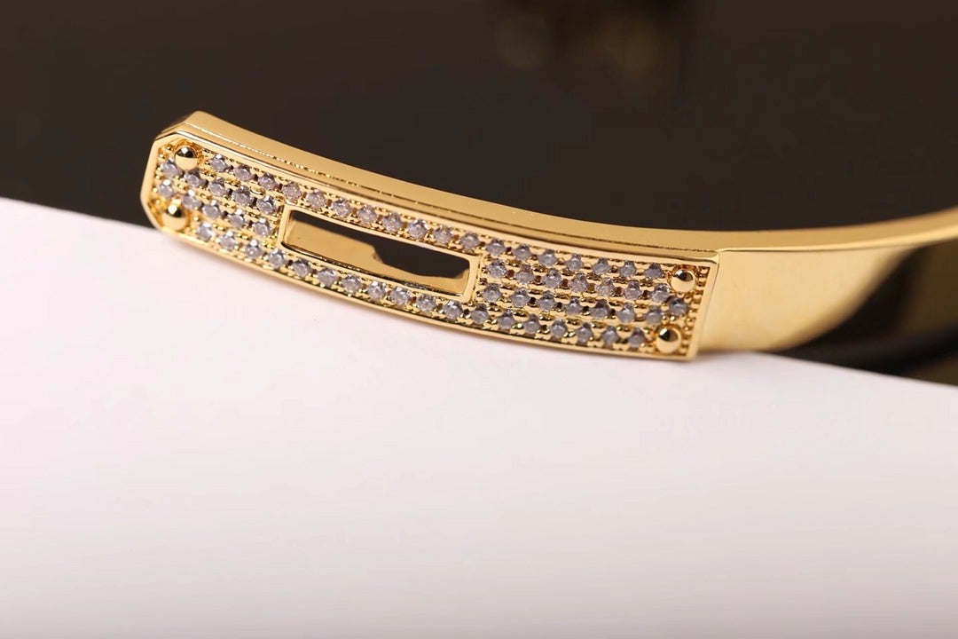 kelly 18k thick gold gold bracelet sla100