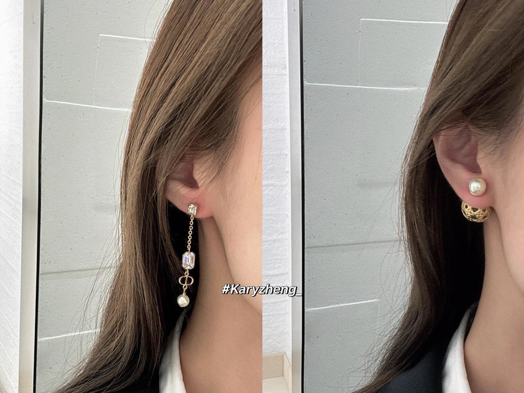 do crystal tassel gold earrings eha378