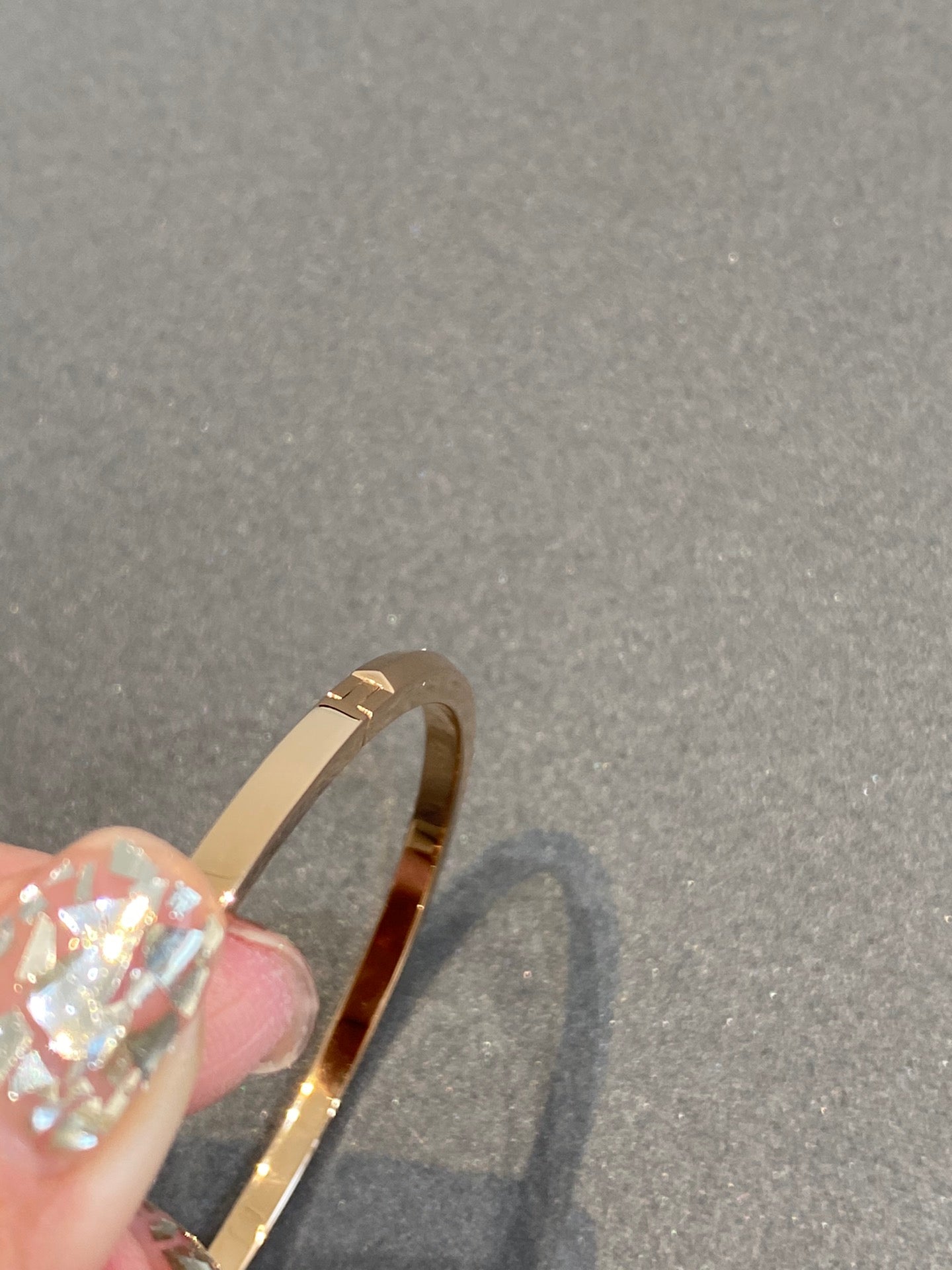 18k gold full diamond open t1 bracelet sla103