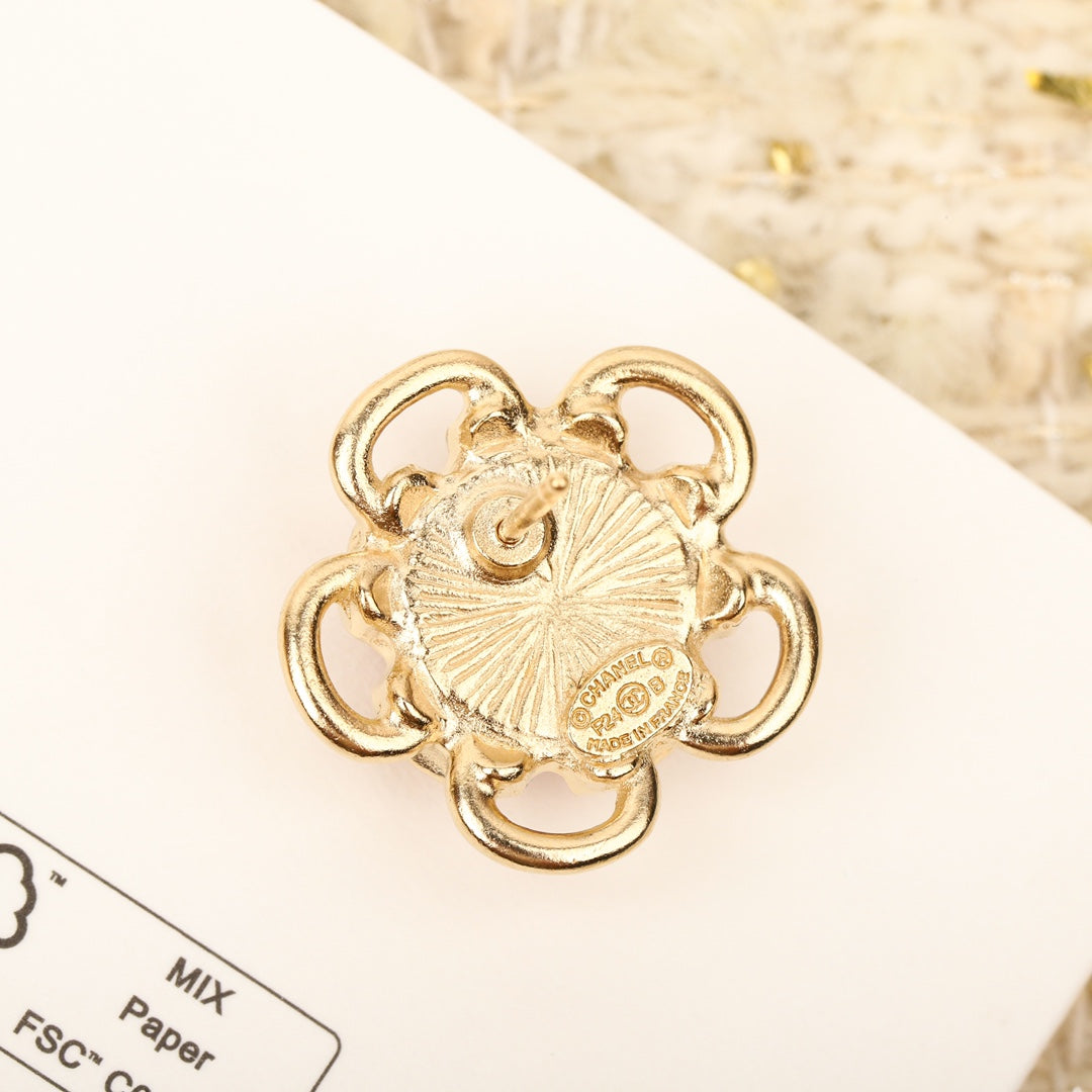 cha pink camellia earnail eha313