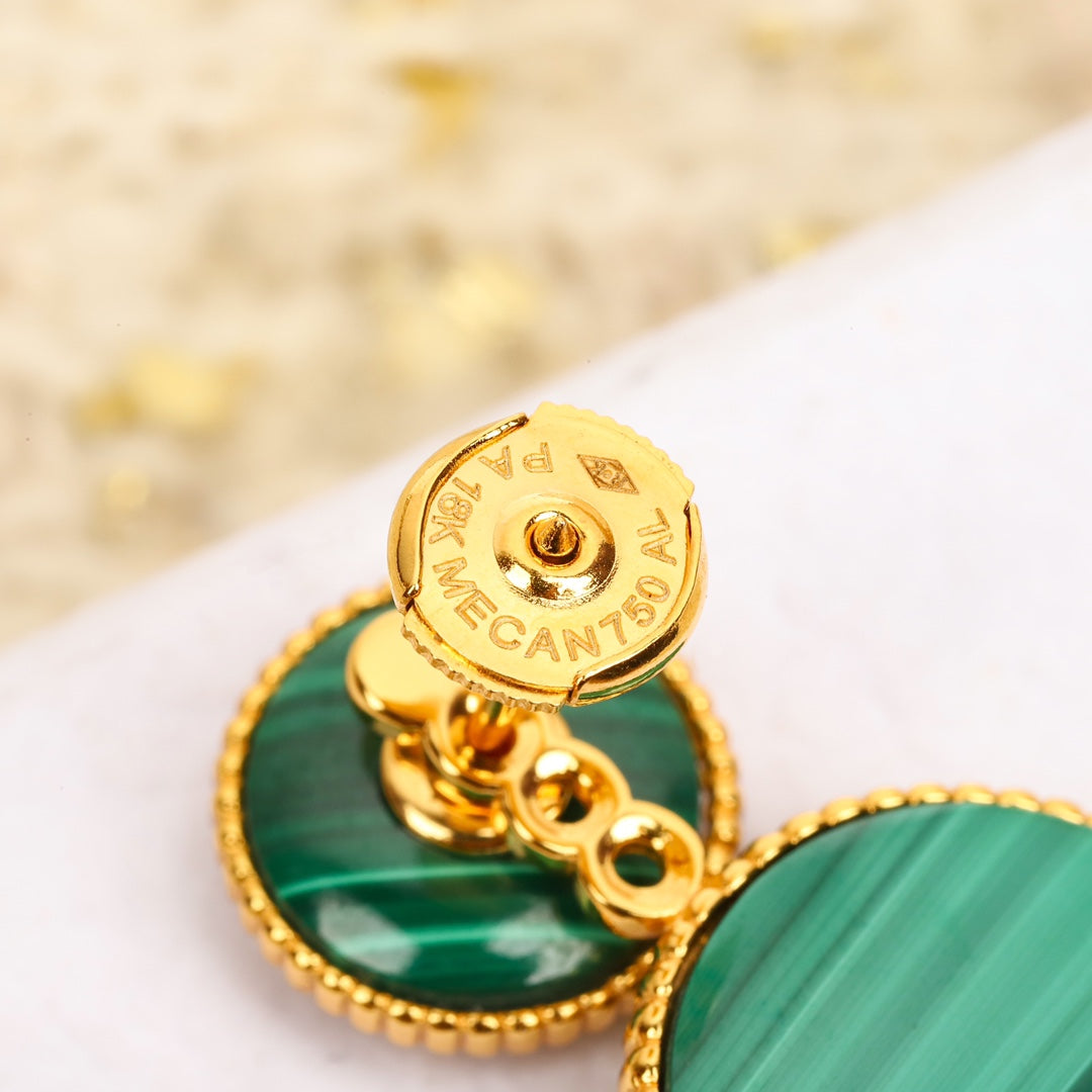 compass rose yellow gold earrings eha684