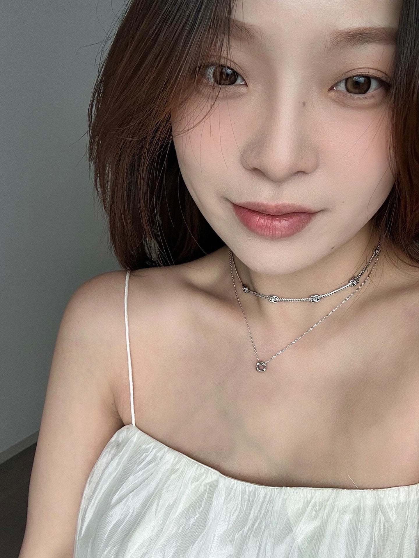 cha five flower choker snake bone necklace xla240