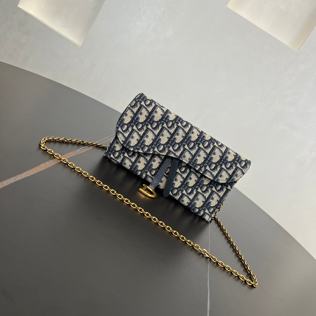 do blue oblique old flower saddle bag 279172