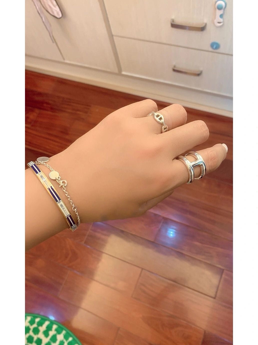 h ring 925 silver ring jza121