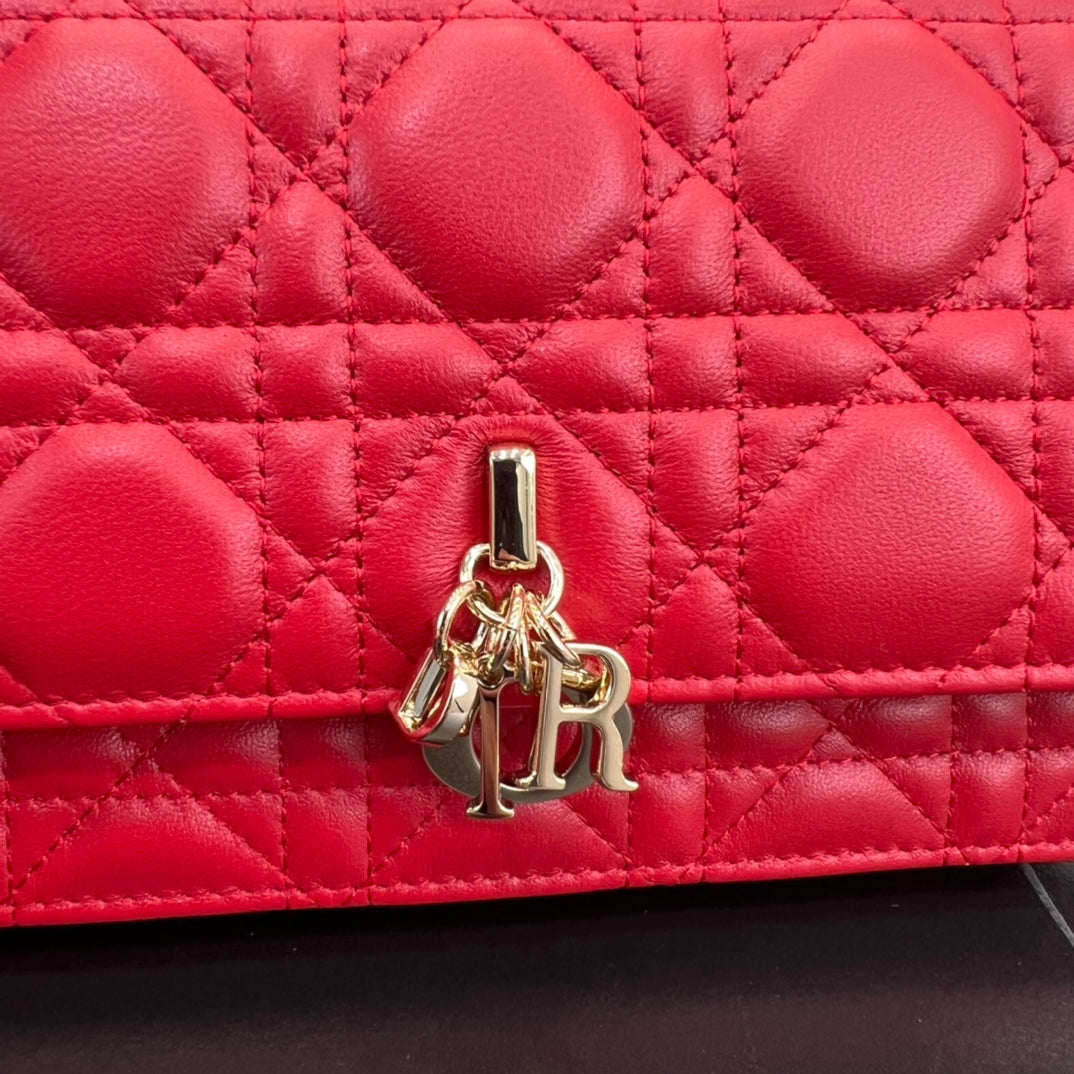 do 21cm rattan plaid red handbag shoulder bag 282190