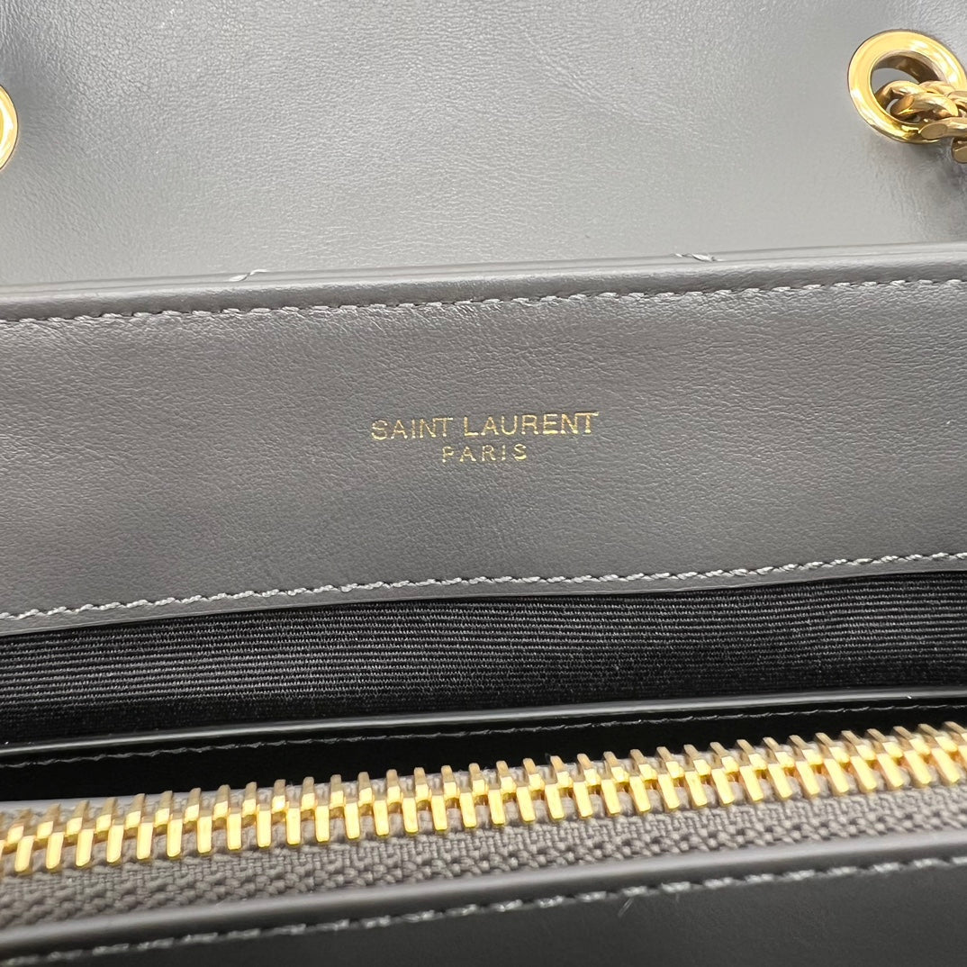 23cm sl lou lou dark grey cross shoulder bag 494699