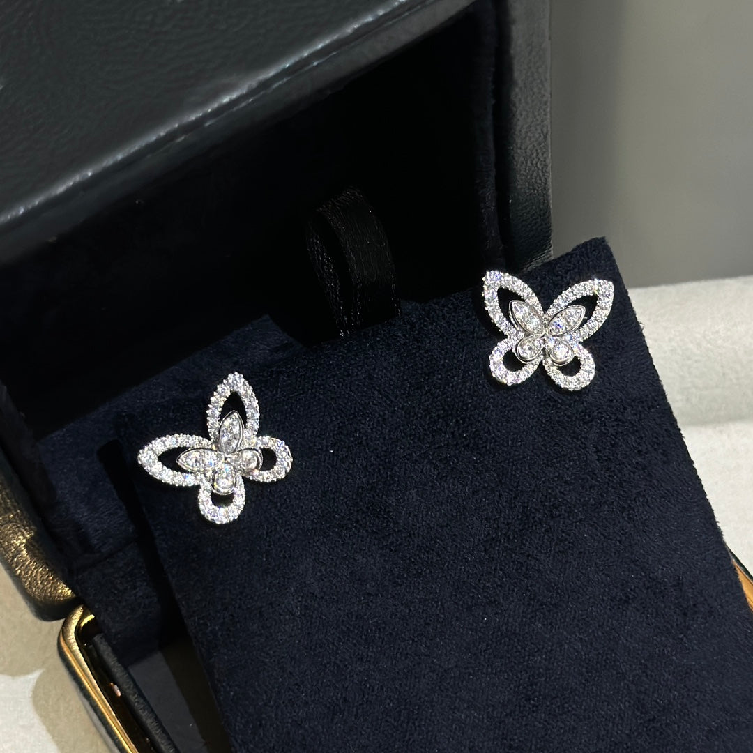 sweet hollow butterfly silver ring eha800