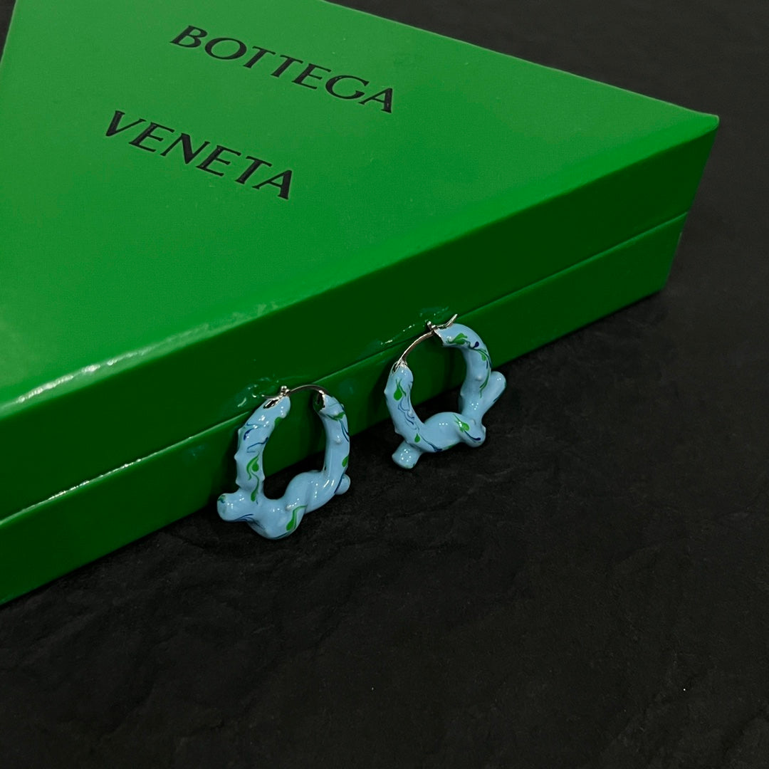 bv green fashion knot earrings eha538