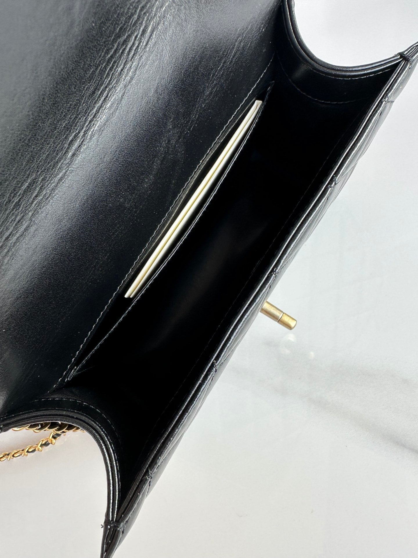 22cm black cowhide crossbody shoulder bag as2649