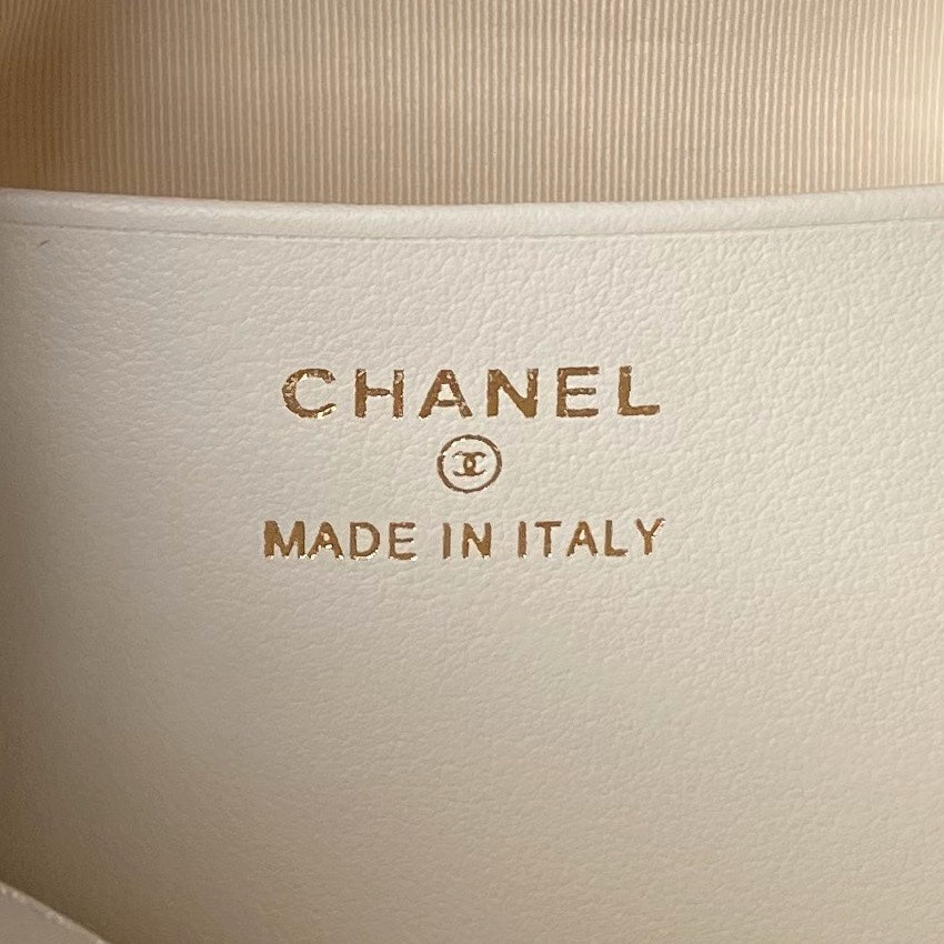 19cm white particle cowhide hand held shoulder bag ap4066