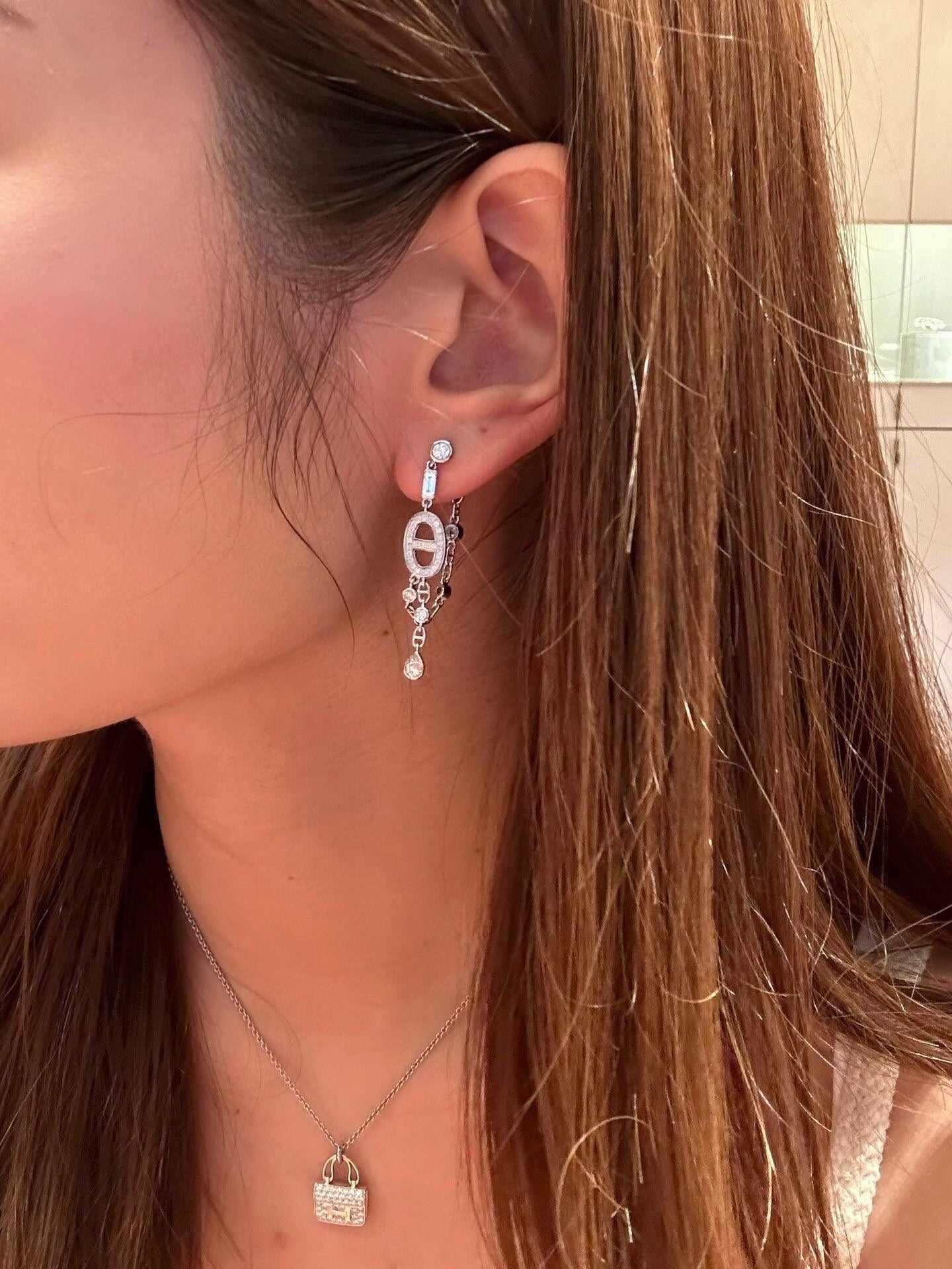 classic pig nose silver earrings eha759