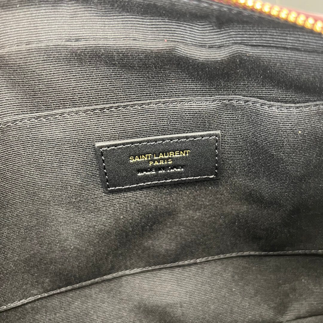 ys l 520534 shoulder bag monogram saint laurent 23cm maroon gold buckle