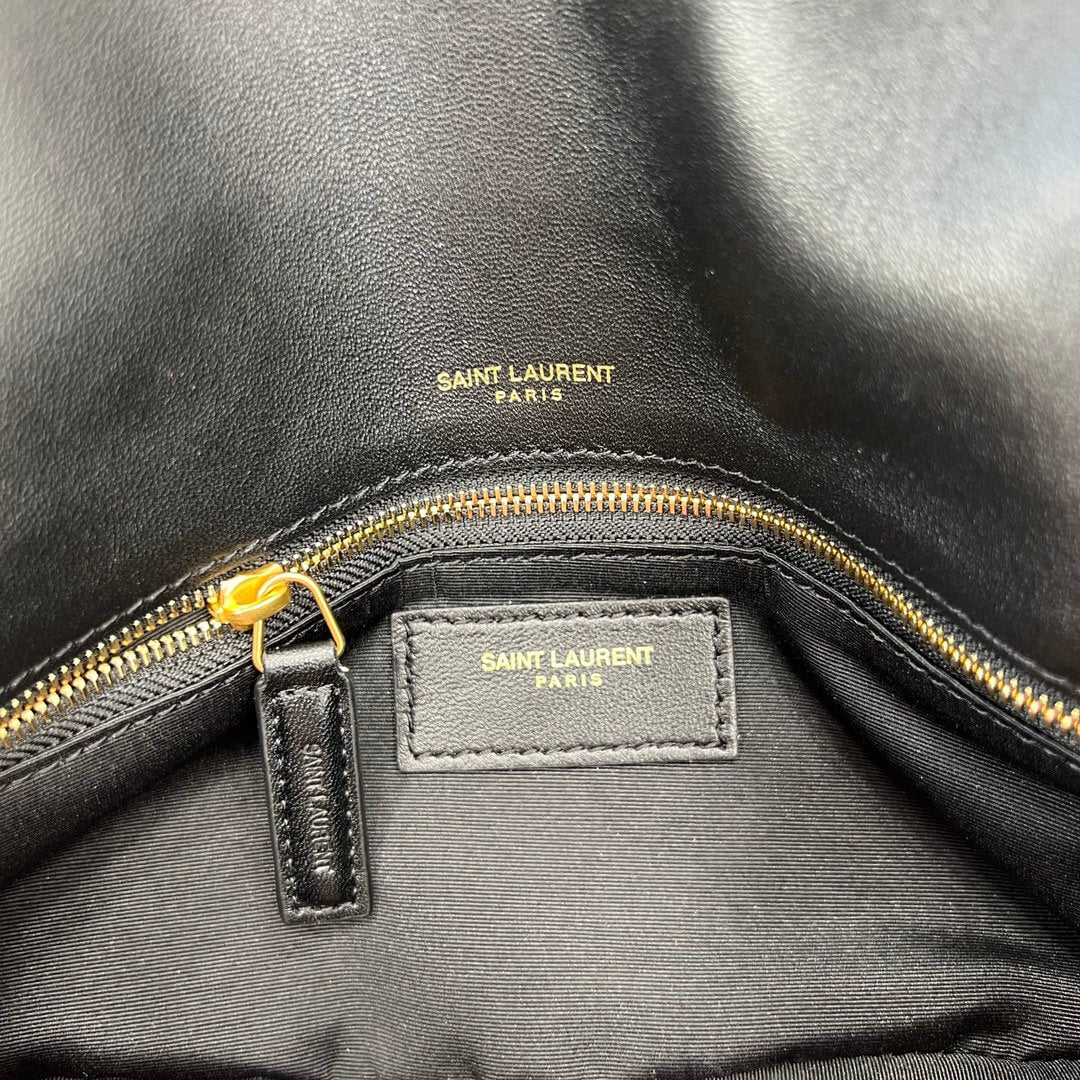 ys l 734153 calypso 26cm calfskin black