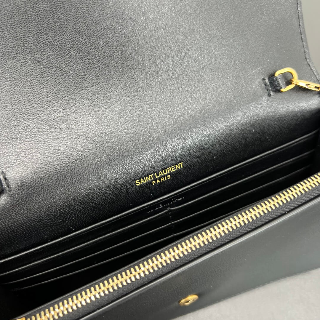 ys l 743050 le cassandre clutch bag 19cm black