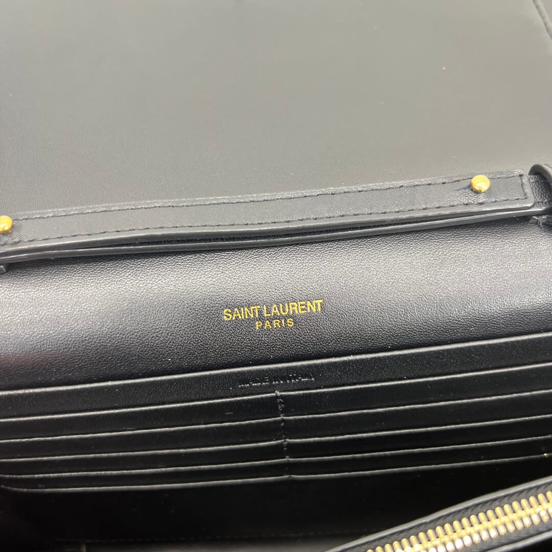 ys l 743346 le cassandre chain bag 23cm black