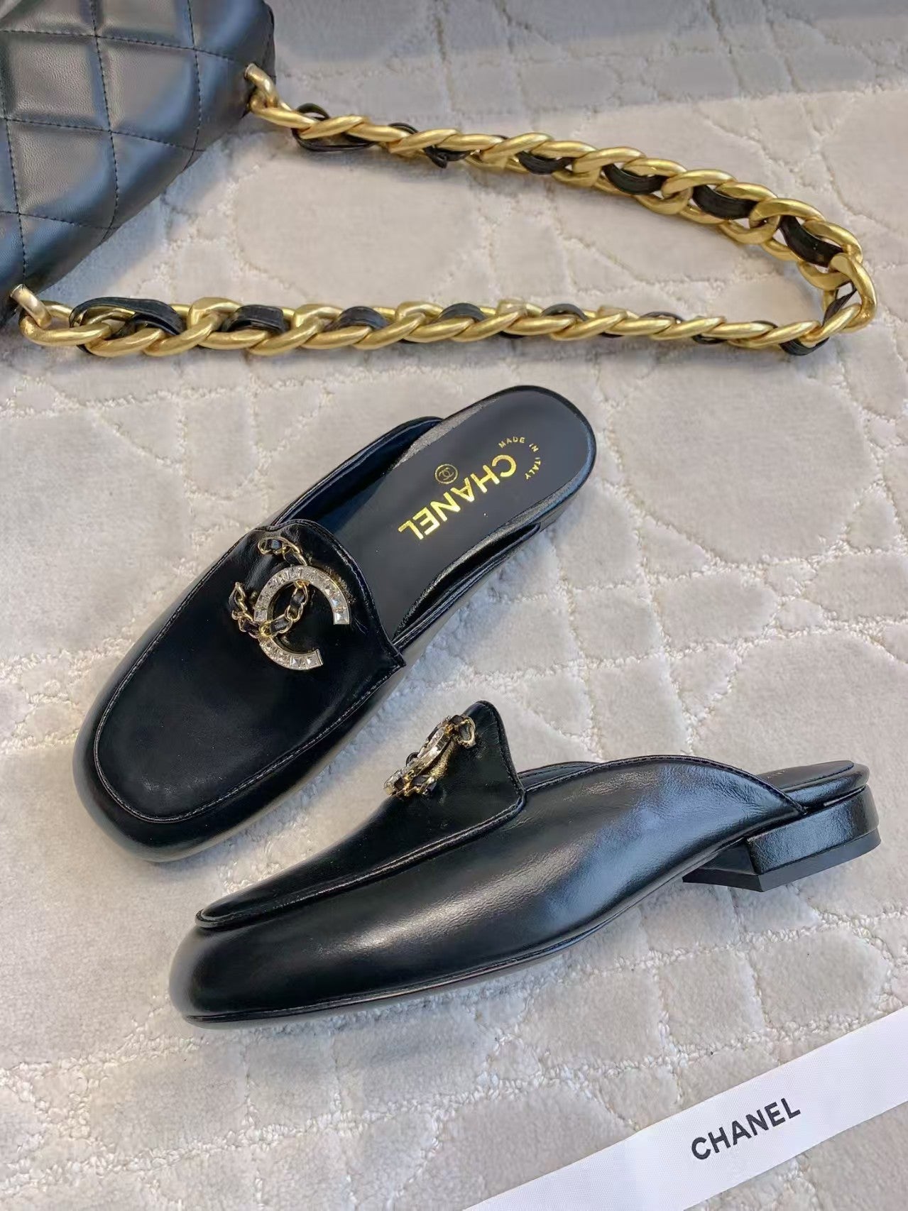 CHA black slippers PD250421 Shoes