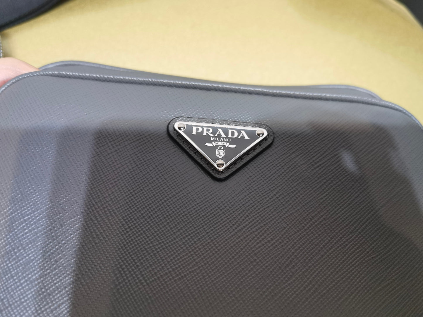 Prada Saffiano Shoulder Bag 2VH170 Black - View 4