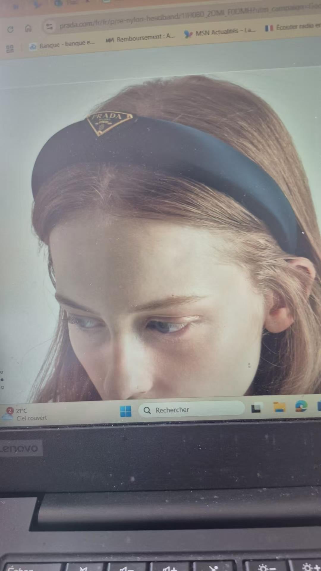 Prada head band MZ250514 Black