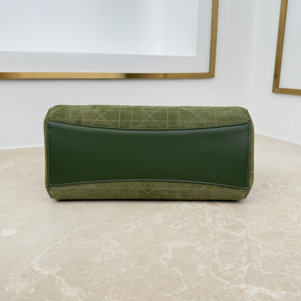 Dior Small Promenade Shopping Bag Olive Green M1410