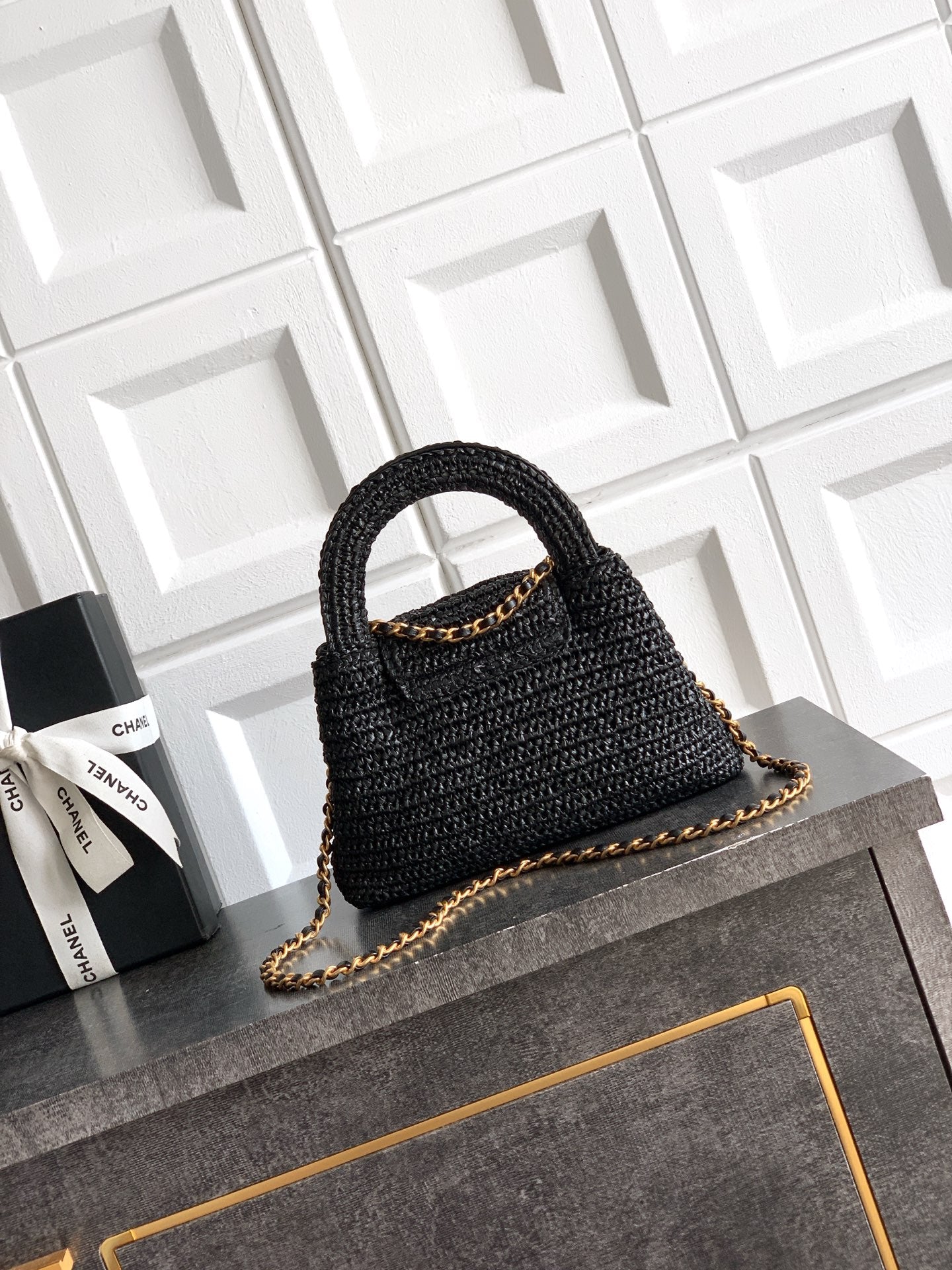 Chanel 26C Kelly Chain Bag Black AS4416
