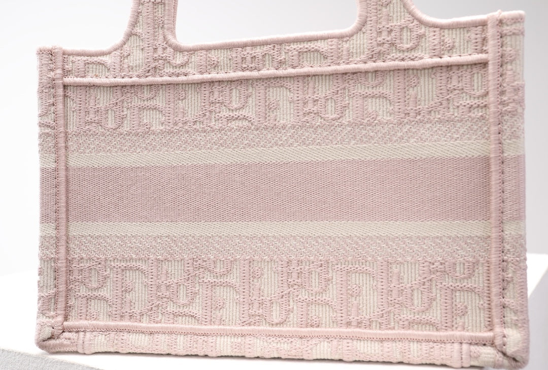 dior mini book tote mini rose pink size 1286 oblique