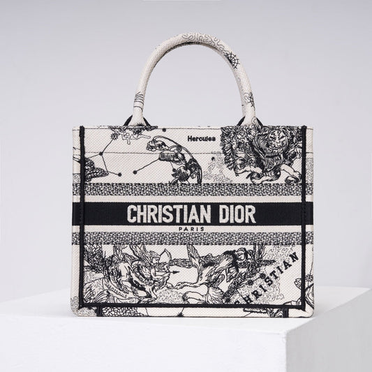 dior book tote christian d10r size 1286 black
