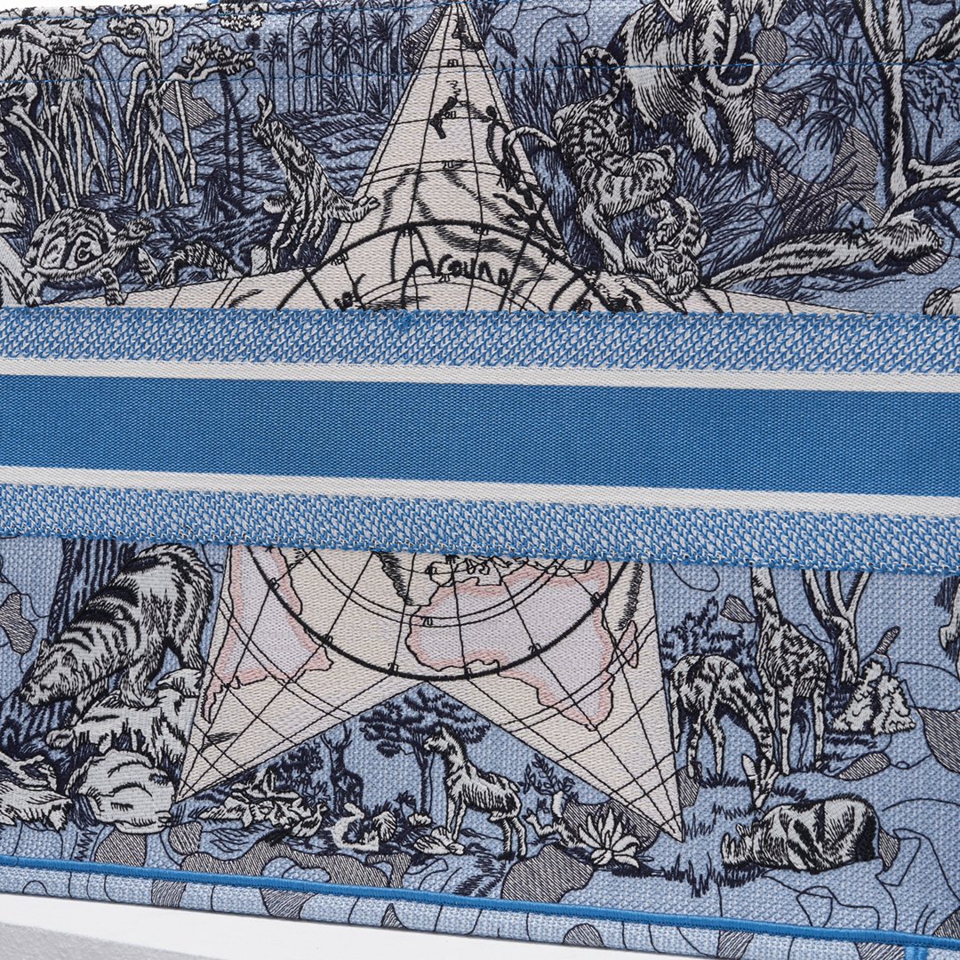 dior book tote blue big size 1286