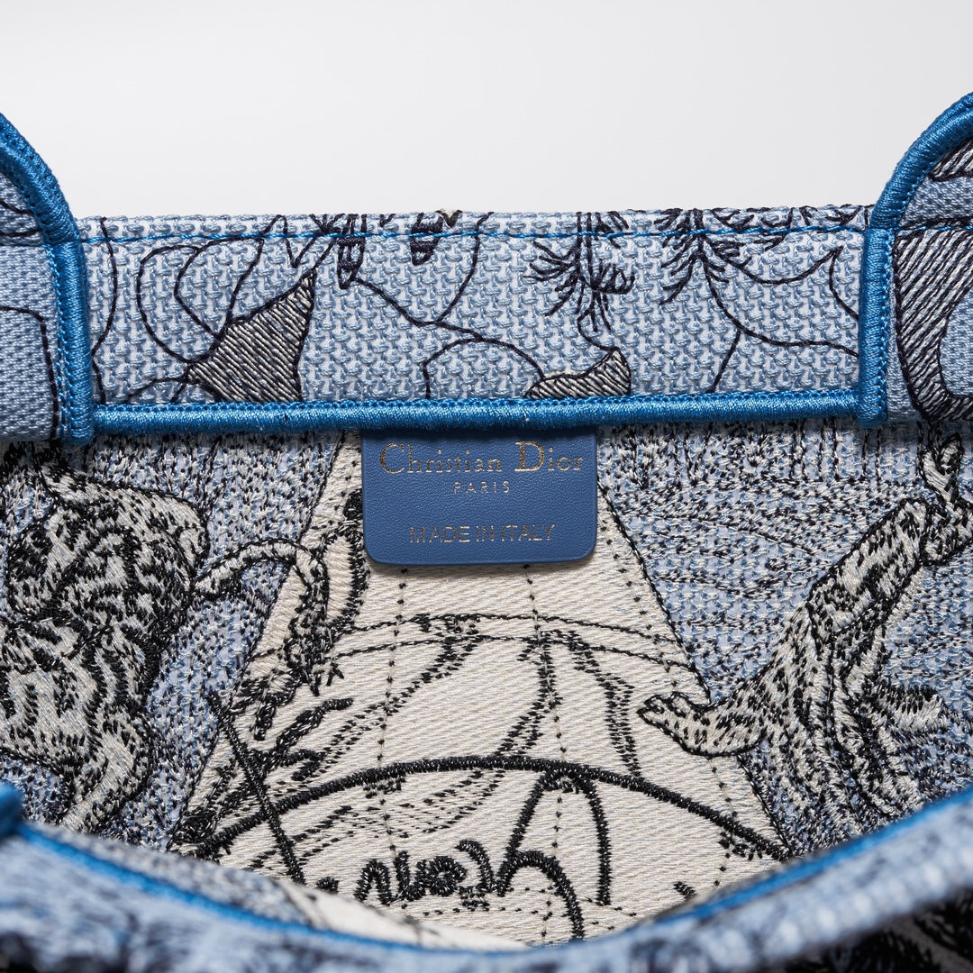 dior book tote blue big size 1286