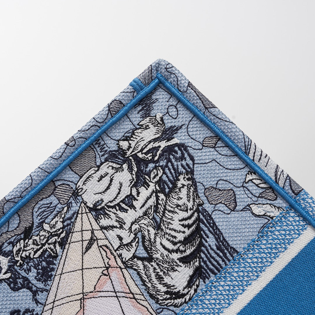 dior book tote blue big size 1286