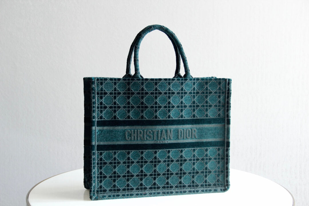 1286 book tote big size 41 5cm 36 5cm embroidery logo red handbag green 1