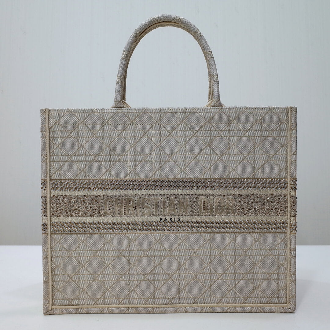 1286 book tote big size 41 5cm 36 5cm embroidery logo red handbag pearl white 1