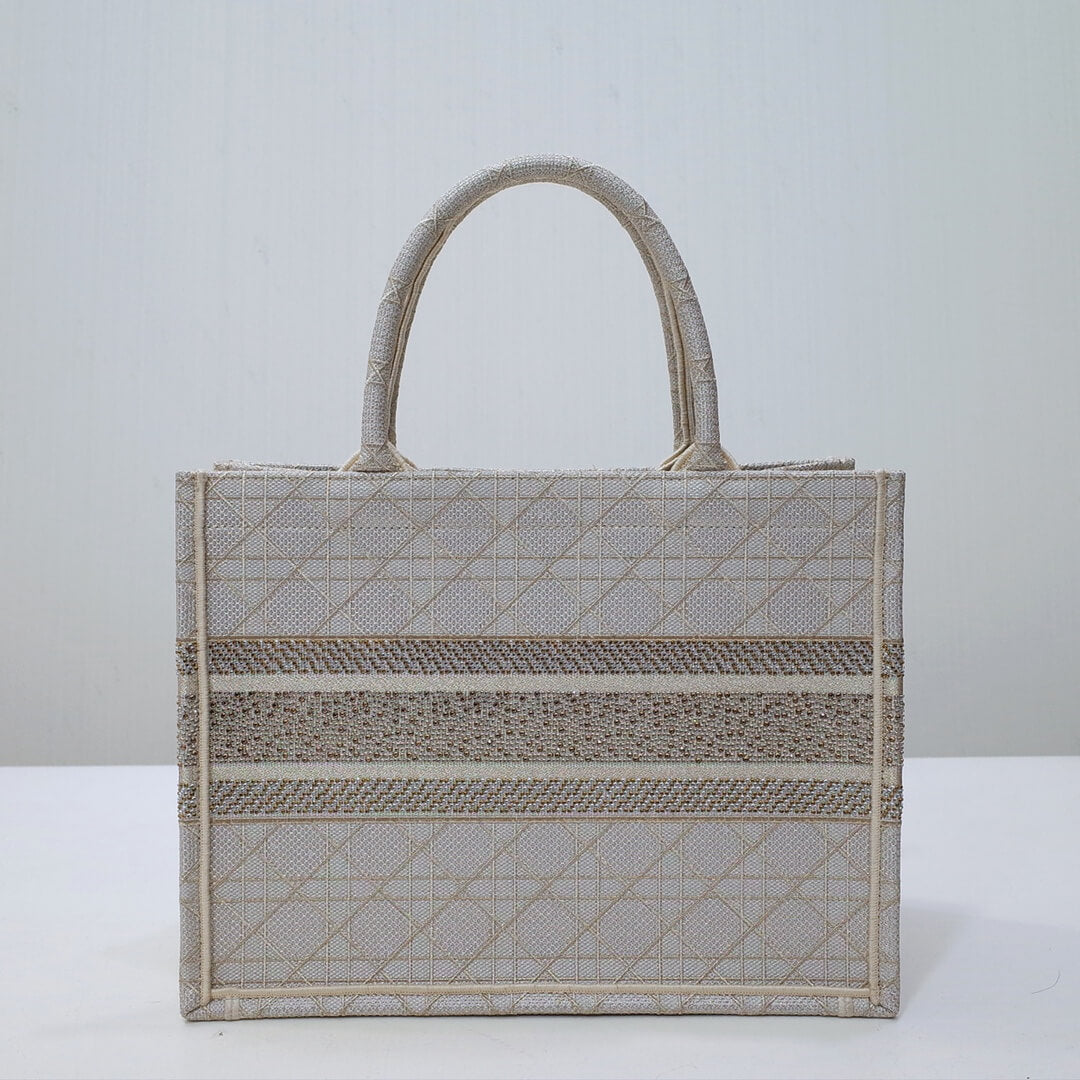 1286 book tote big size 41 5cm 36 5cm embroidery logo red handbag pearl white 1