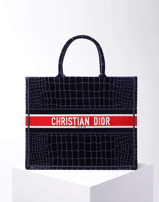 1286 book tote big size 41 5cm 36 5cm embroidery logo red handbag black