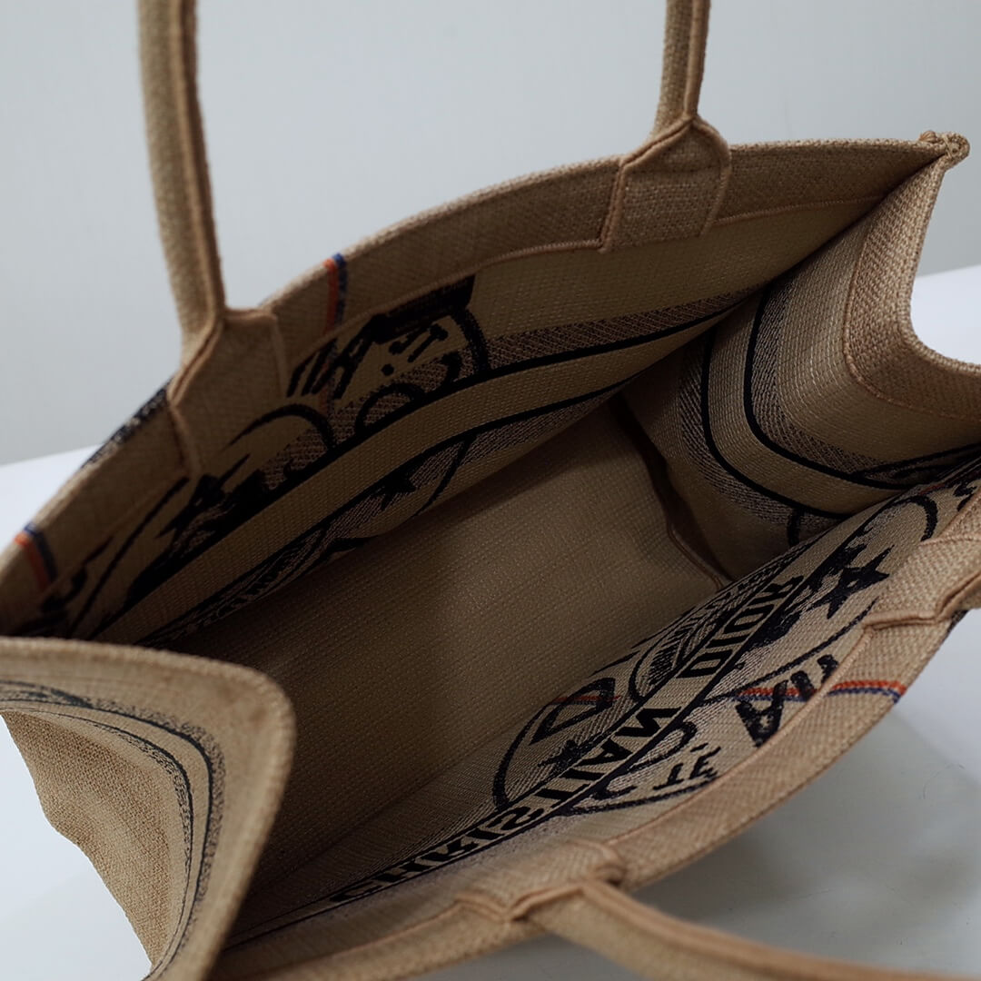 1286 book tote big size 41 5cm 36 5cm embroidery logo red handbag grey 3