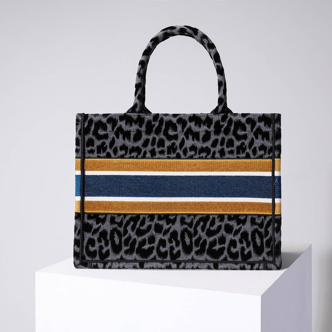 1286 book tote big size 41 5cm 36 5cm embroidery logo red handbag grey mizza