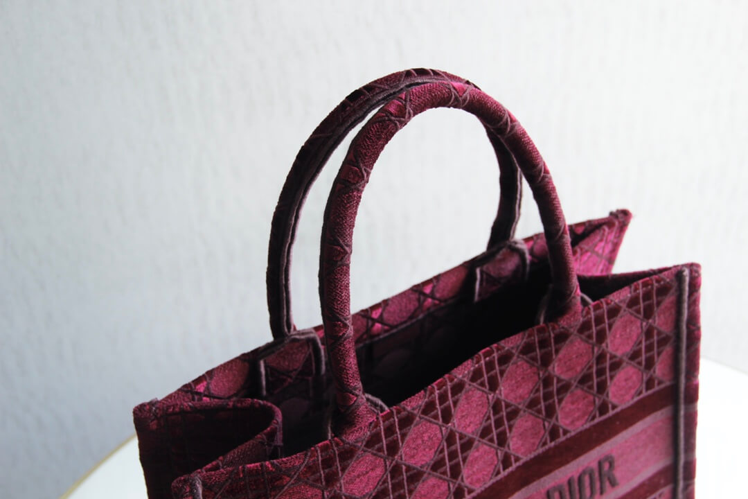 1286 book tote big size 41 5cm 36 5cm embroidery logo red handbag rose red