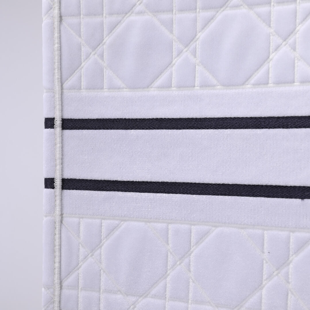 1286 book tote big size 41 5cm 36 5cm embroidery logo red handbag white