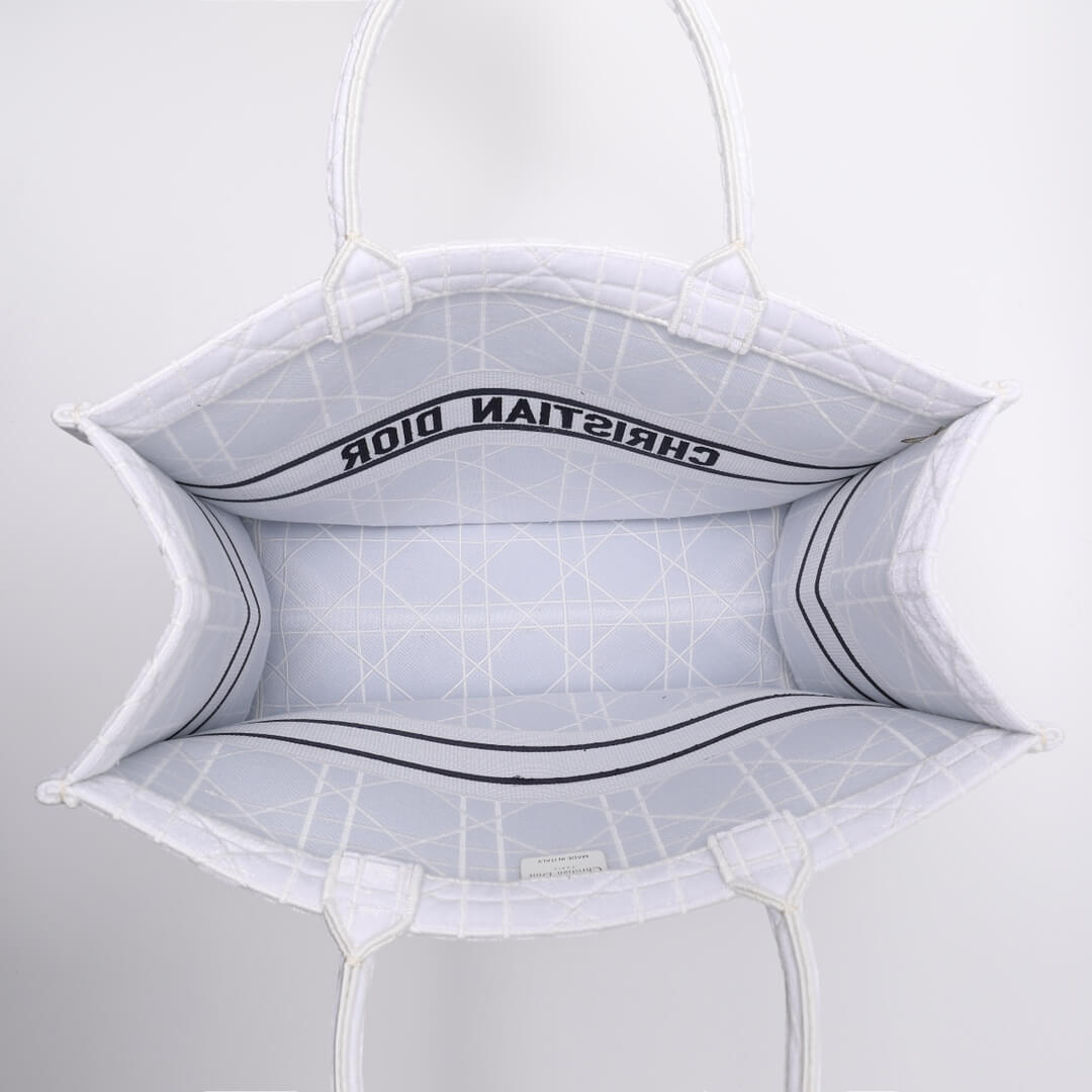 1286 book tote big size 41 5cm 36 5cm embroidery logo red handbag white