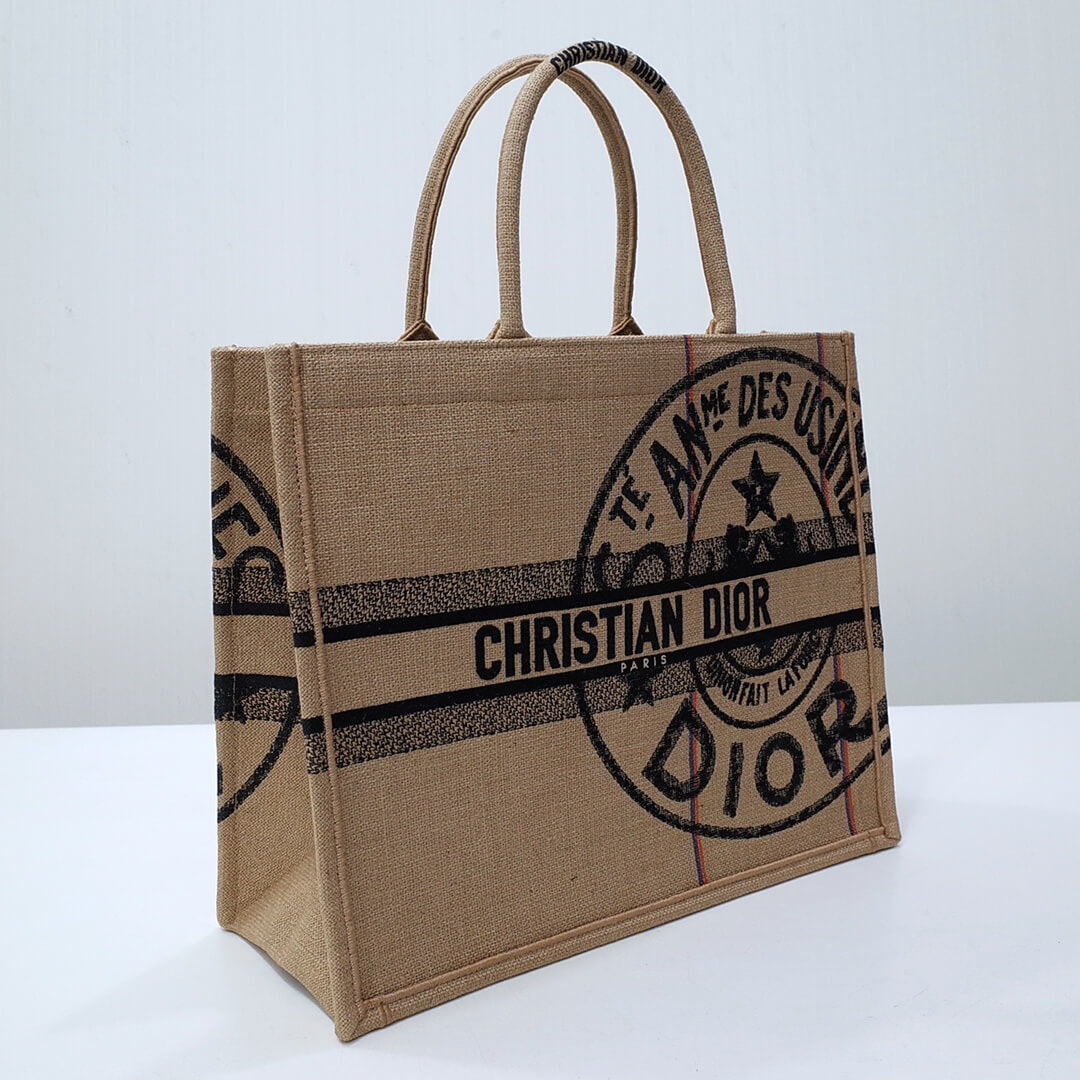 1286 book tote big size 41 5cm 36 5cm embroidery logo red handbag grey 3