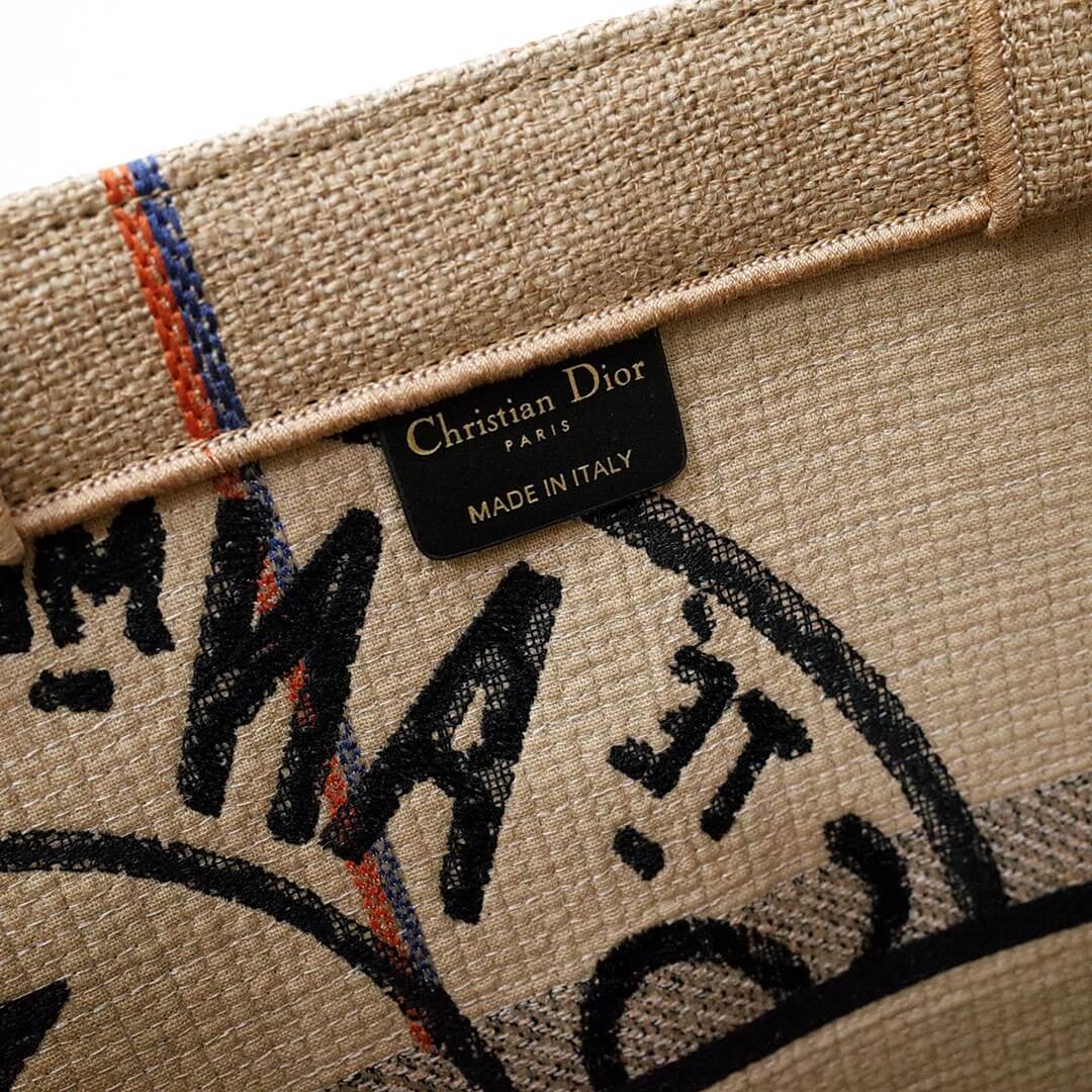 1286 book tote big size 41 5cm 36 5cm embroidery logo red handbag grey 3