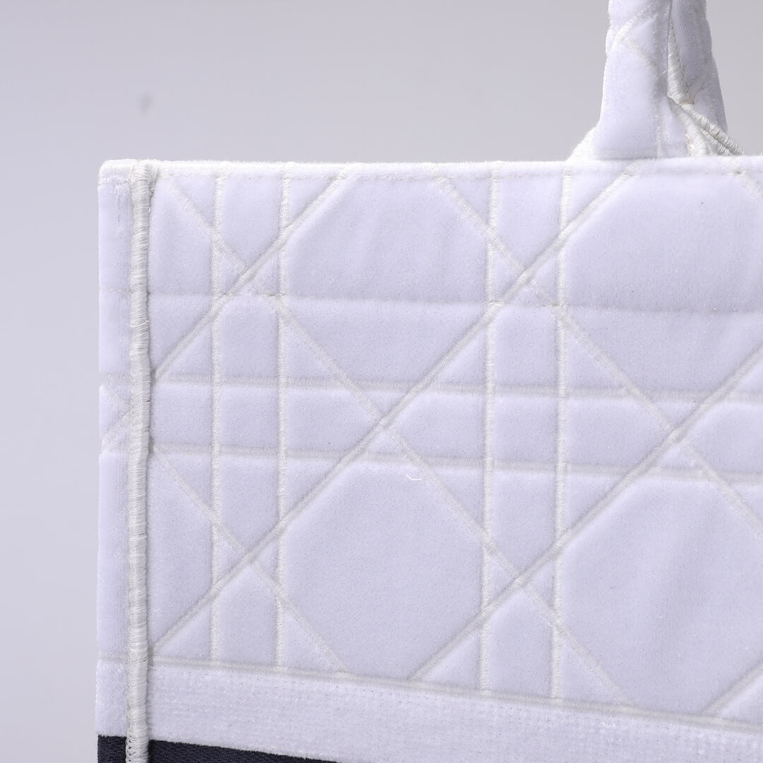 1286 book tote big size 41 5cm 36 5cm embroidery logo red handbag white