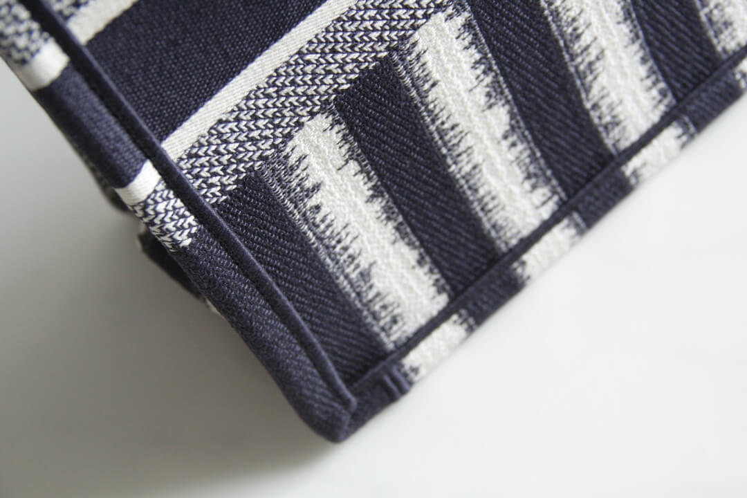 1286 book bag tote embroidery 36 5cm 41 5cm handbag black and white