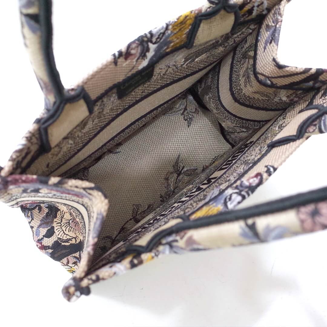 1286 book bag tote embroidery 36 5cm 41 5cm handbag brown printing