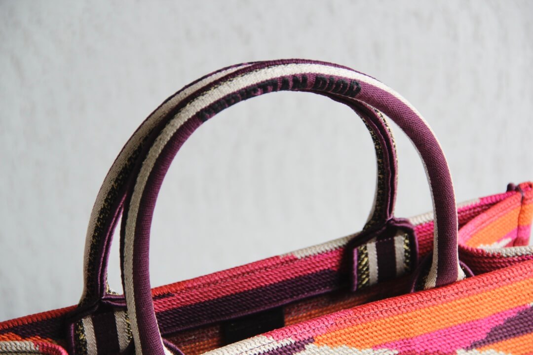 1286 book bag tote embroidery 36 5cm 41 5cm handbag red 3