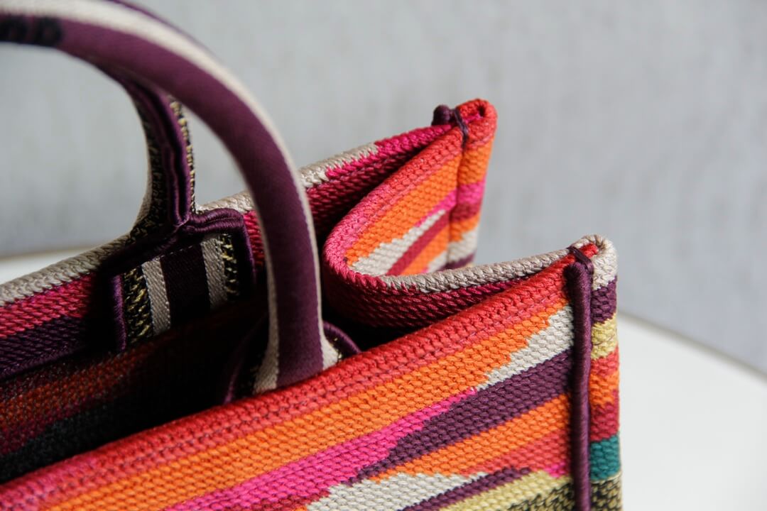 1286 book bag tote embroidery 36 5cm 41 5cm handbag red 3