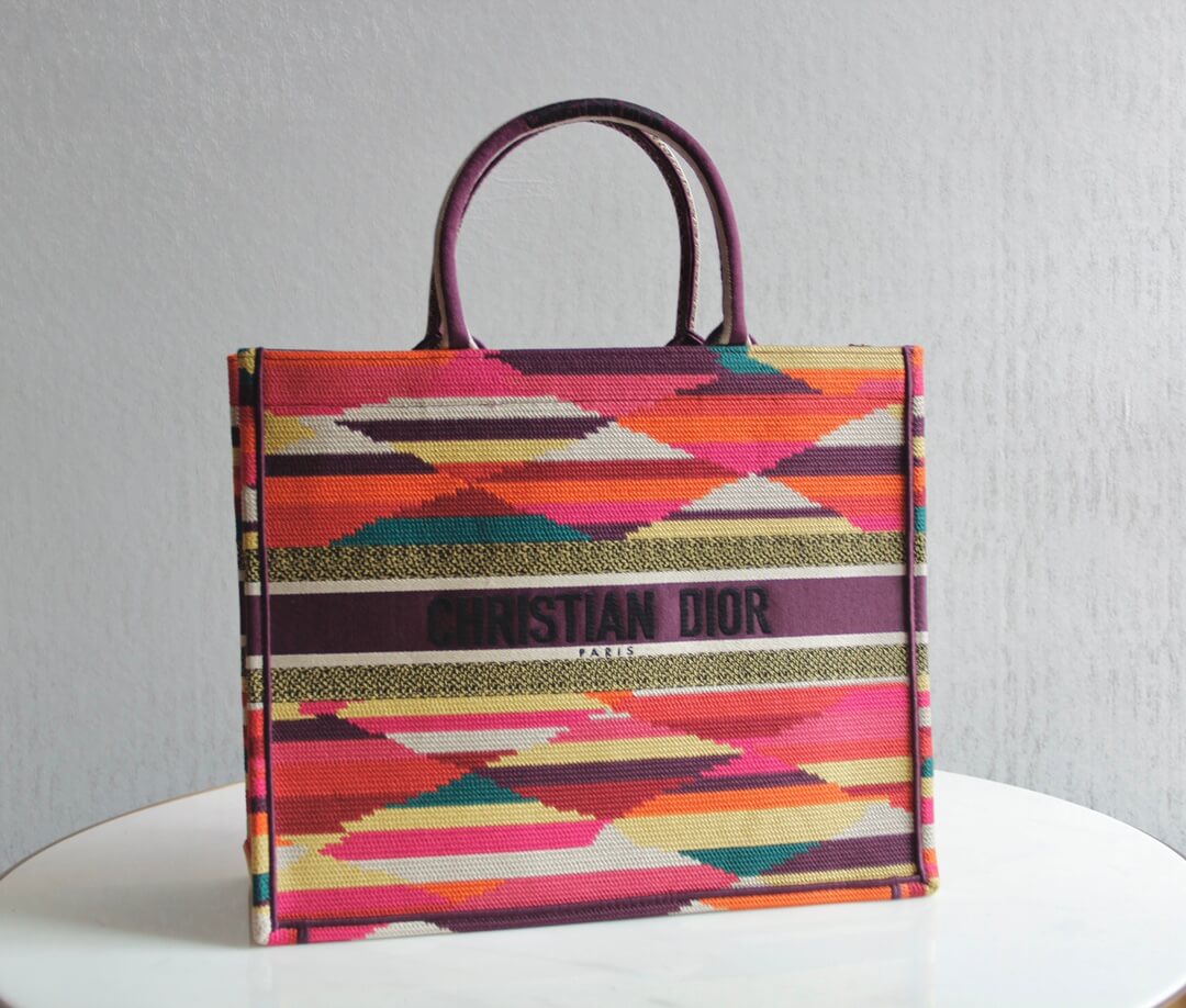 1286 book bag tote embroidery 36 5cm 41 5cm handbag red 3