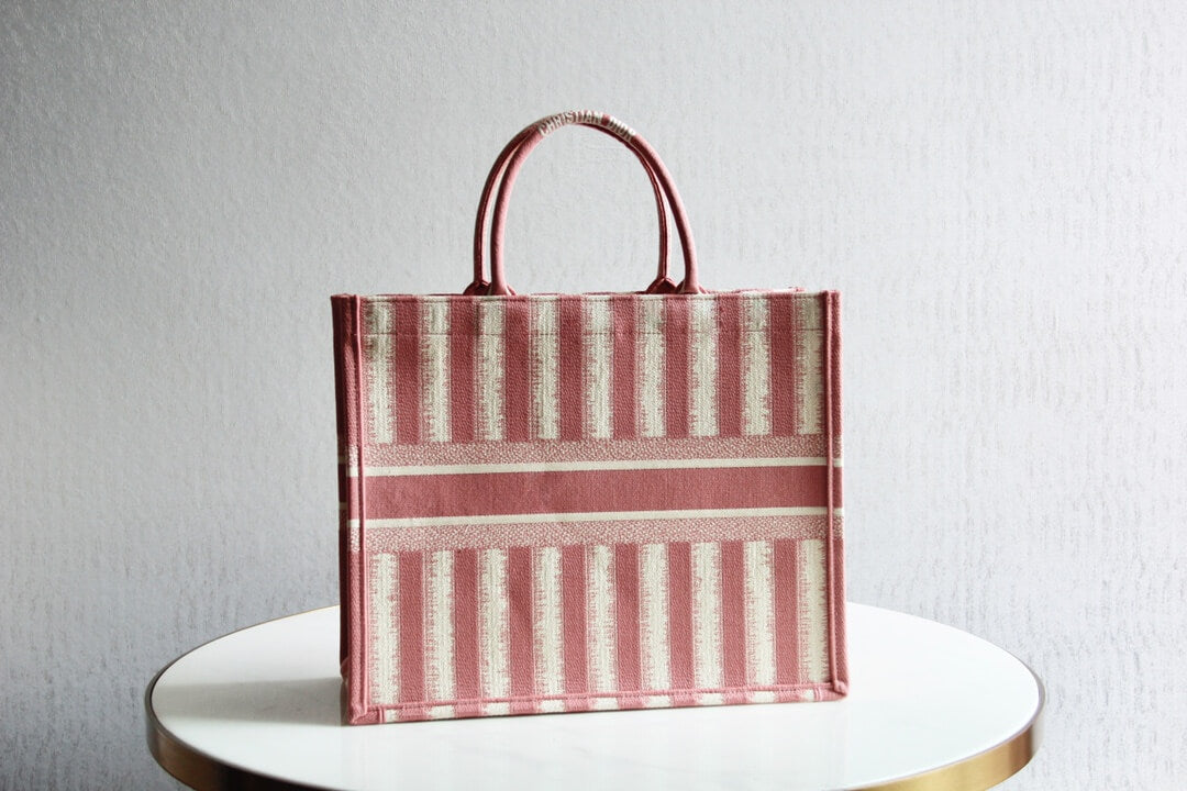 1286 book bag tote embroidery 36 5cm 41 5cm handbag red white 2