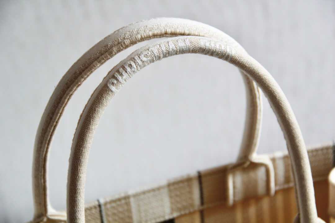 1286 book bag tote embroidery khaki 36 5cm 41 5cm handbag