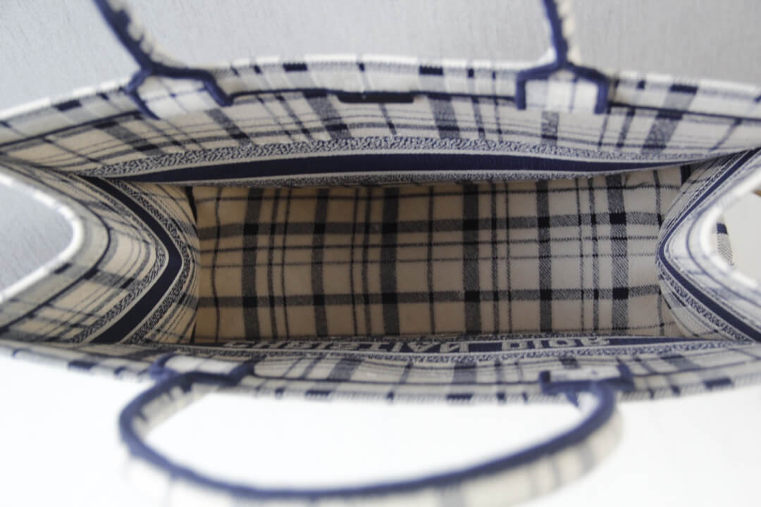 1286 book bag tote embroidery black and white 36 5cm 41 5cm handbag